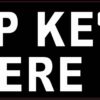 Symbol Drop Keys Here Vinyl Stickers