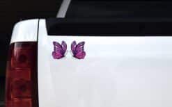 StickerTalk Mirrored Pink and Purple Butterfly Stickers, 3 inches x 3.5 inches