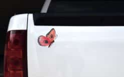 StickerTalk Pink Watercolor Butterfly Vinyl Sticker, 5 inches x 5 inches