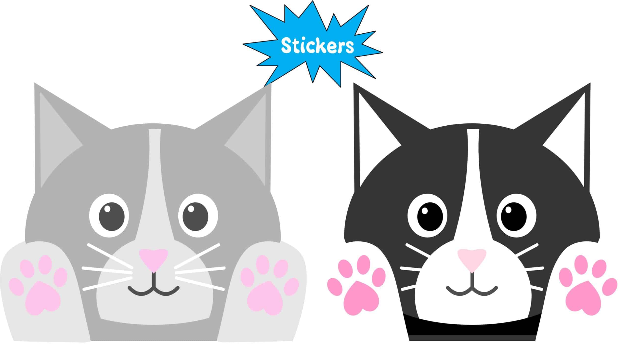 StickerTalk Cat Vinyl Stickers, 3 inches x 2.5 inches - Image 3