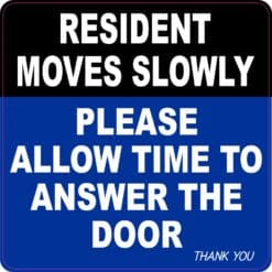 Resident Moves Slowly Sticker