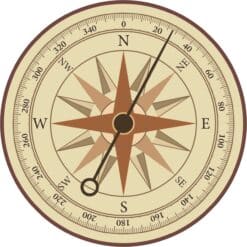 Compass Sticker