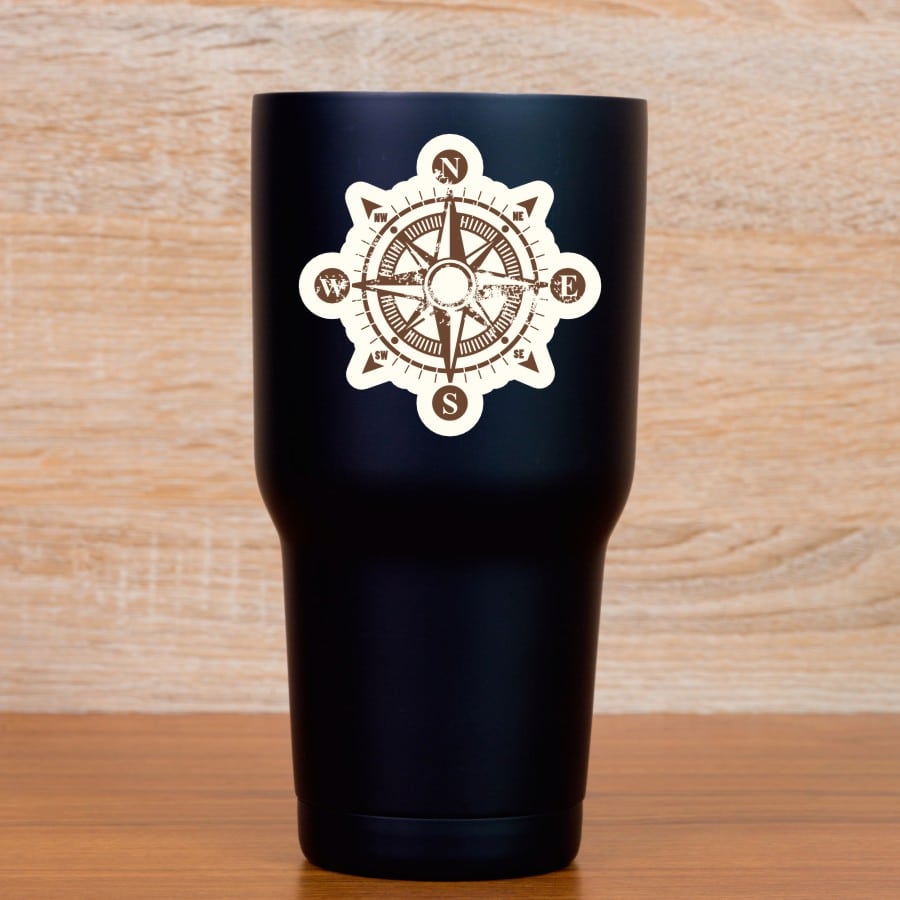 StickerTalk Rustic Compass Rose Vinyl Stickers, 3 inches x 3 inches - Image 6