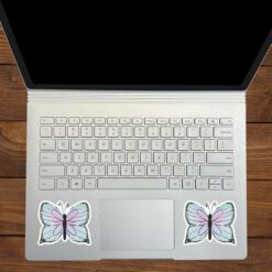 Mirrored Watercolor Butterfly Stickers