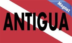Alternative view of StickerTalk Antigua Diver Down Magnet, 5 inches x 3 inches