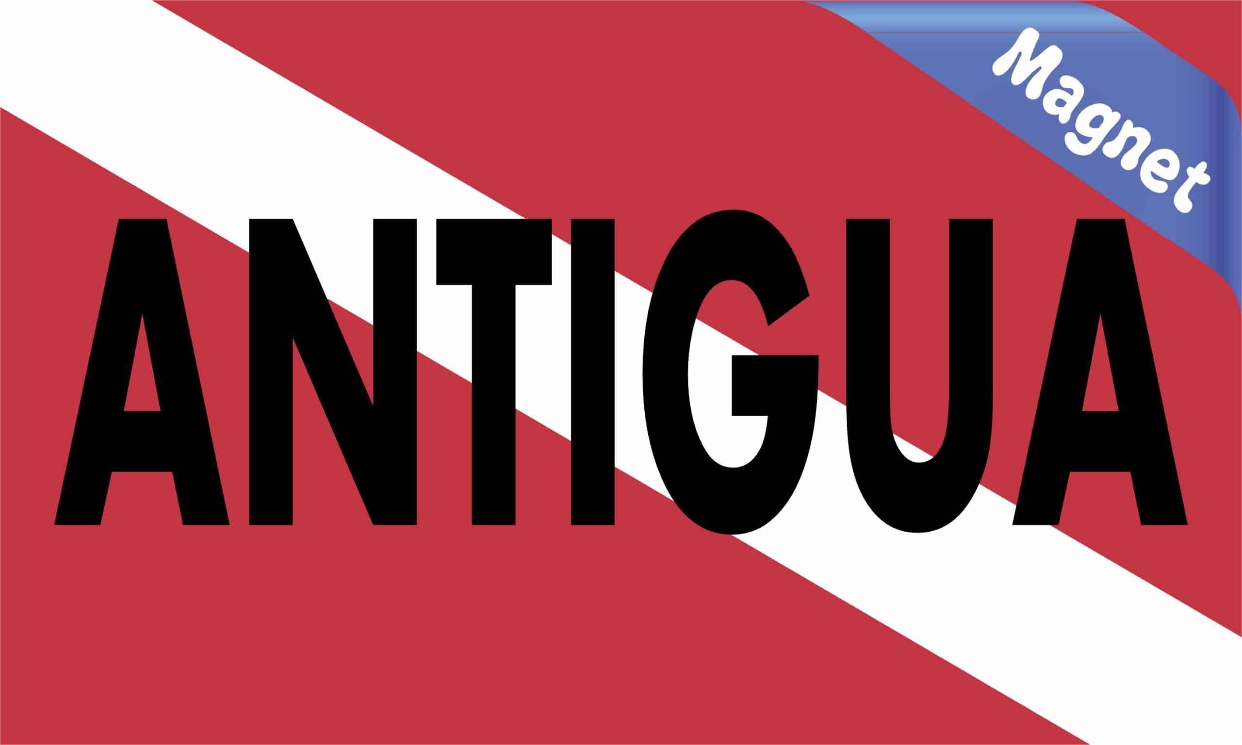 StickerTalk Antigua Diver Down Magnet, 5 inches x 3 inches - Image 2