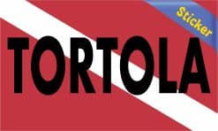 Alternative view of StickerTalk Tortola Diver Down Sticker, 5 inches x 3 inches