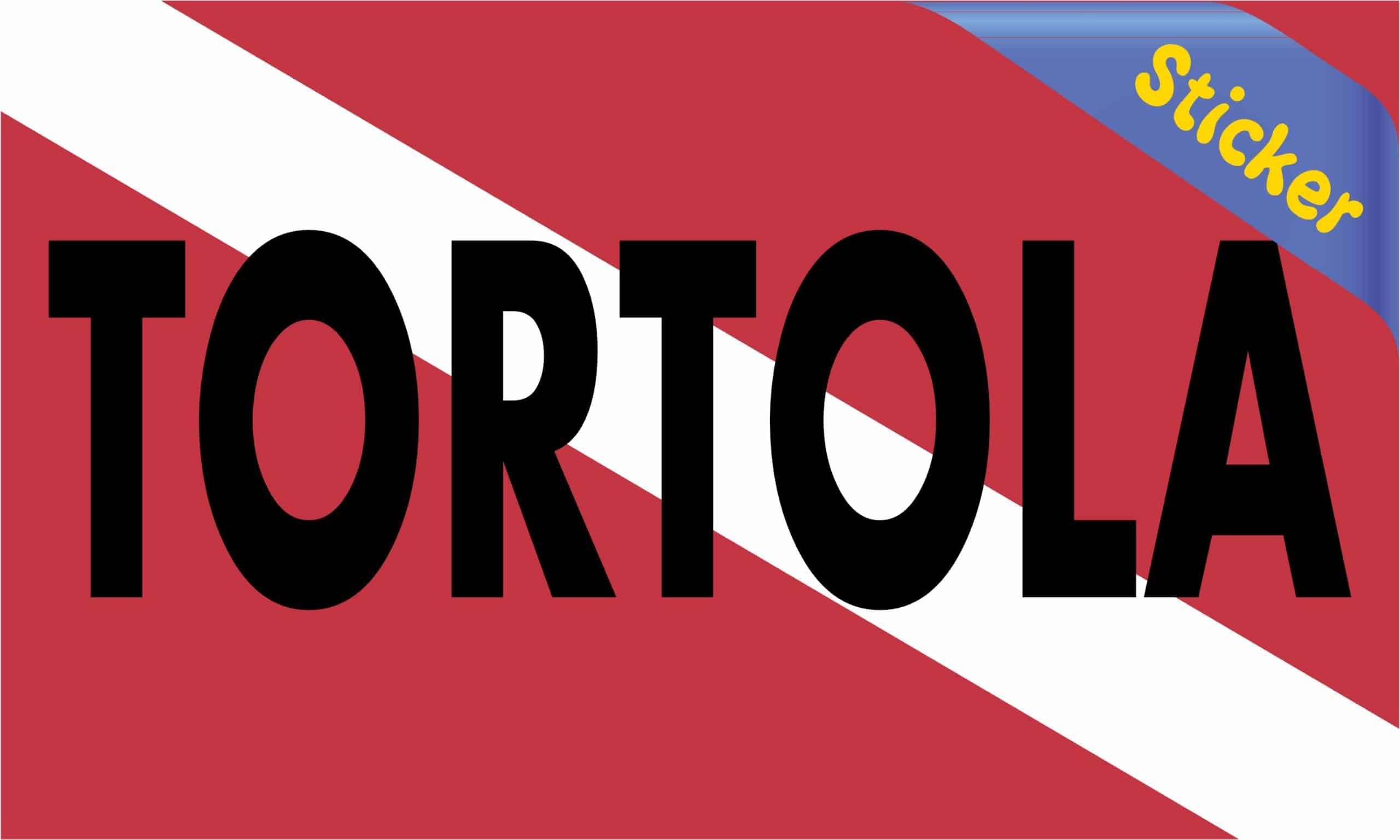 StickerTalk Tortola Diver Down Sticker, 5 inches x 3 inches - Image 2