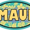 Floral Maui Oval Sticker