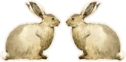 Mirrored Bunny Rabbit Stickers