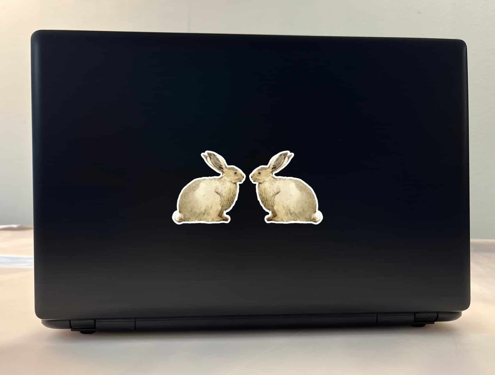 StickerTalk Mirrored Bunny Rabbit Stickers, 2.5 inches x 2.5 inches - Image 4