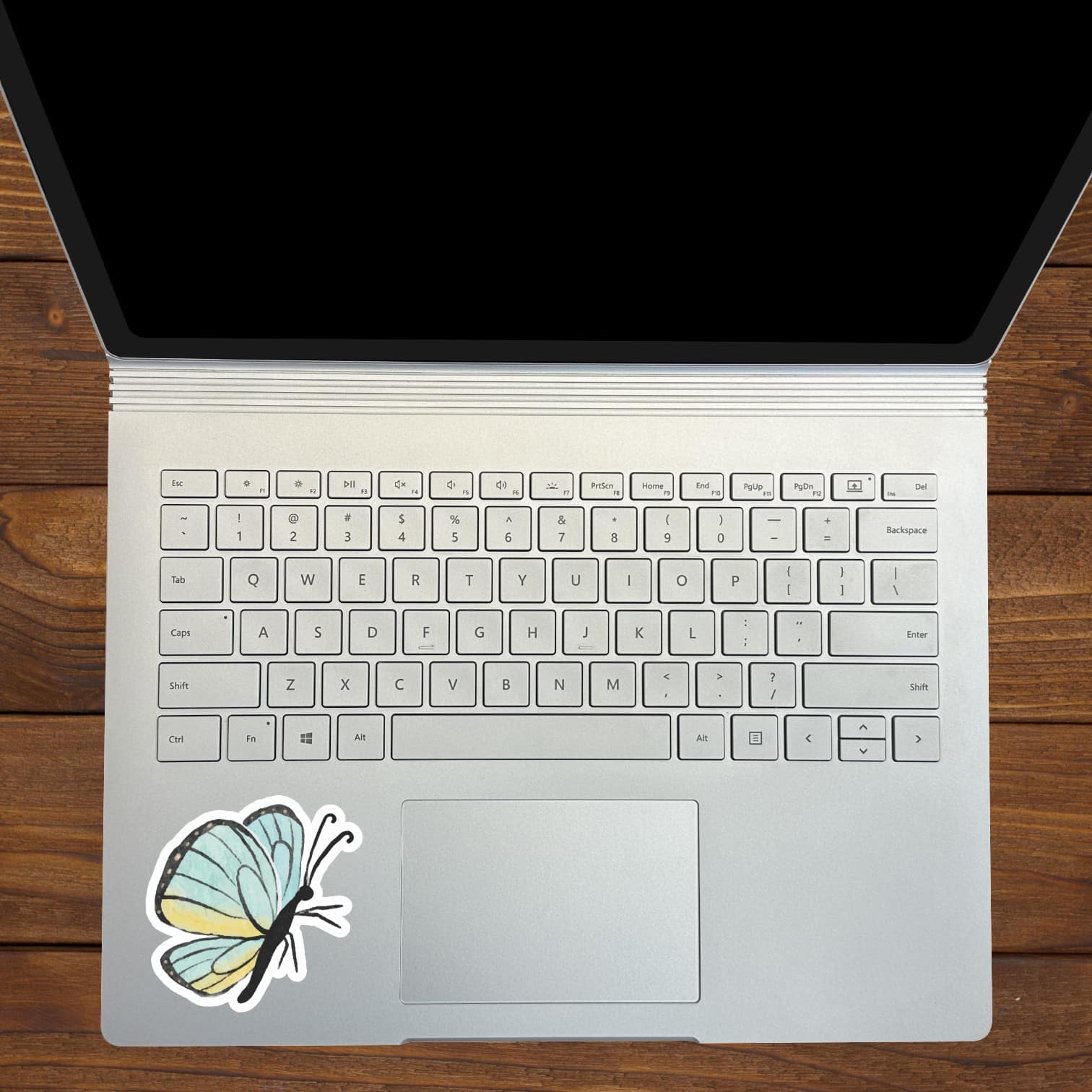 StickerTalk Mirrored Blue Watercolor Butterfly Stickers, 3 inches x 3 inches - Image 5