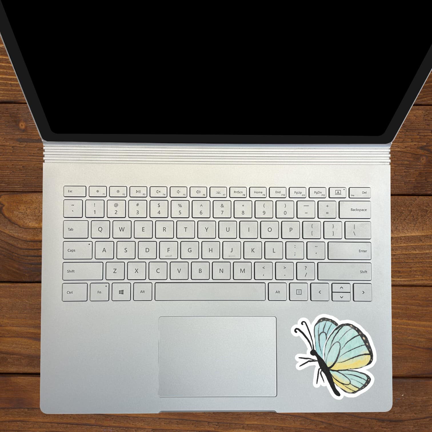 StickerTalk Mirrored Blue Watercolor Butterfly Stickers, 3 inches x 3 inches - Image 6