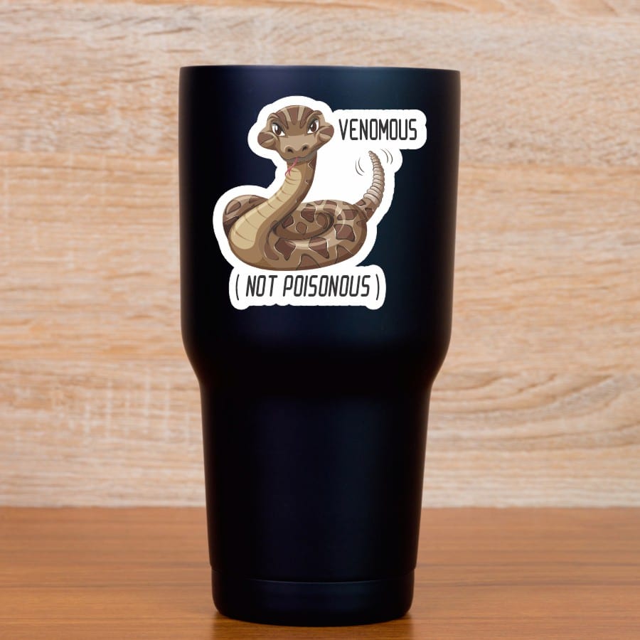 StickerTalk Venomous Not Poisonous Snake Stickers, 3 inches x 3 inches - Image 6