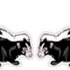 Mirrored Skunk Stickers