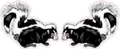 Mirrored Skunk Stickers