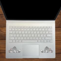 Grey Lazy Cat Stickers