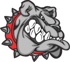 Red Bulldog Sticker