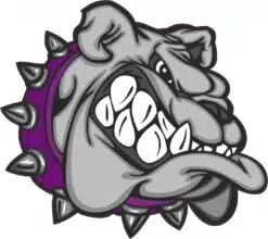 Purple Bulldog Sticker