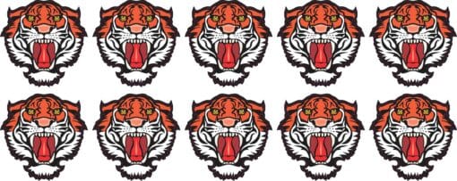 Tiger Mascot Stickers