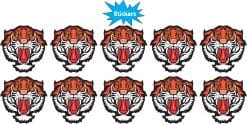 Alternative view of StickerTalk Front-Facing Tiger Mascot Stickers, 1.5 inches x 1.5 inches