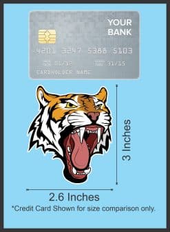 StickerTalk Mirrored Tiger Head Mascot Stickers, 2.6 inches x 3 inches - Image 10