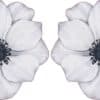 Grey Flower Stickers