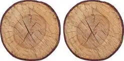 Crosscut Wood Stickers