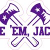 Officially Licensed SFA Axe 'Em Jacks Sticker