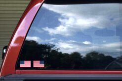Mirrored American Flag Stickers