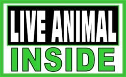Live Animal Inside Sticker