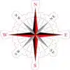 Red and Black Compass Rose