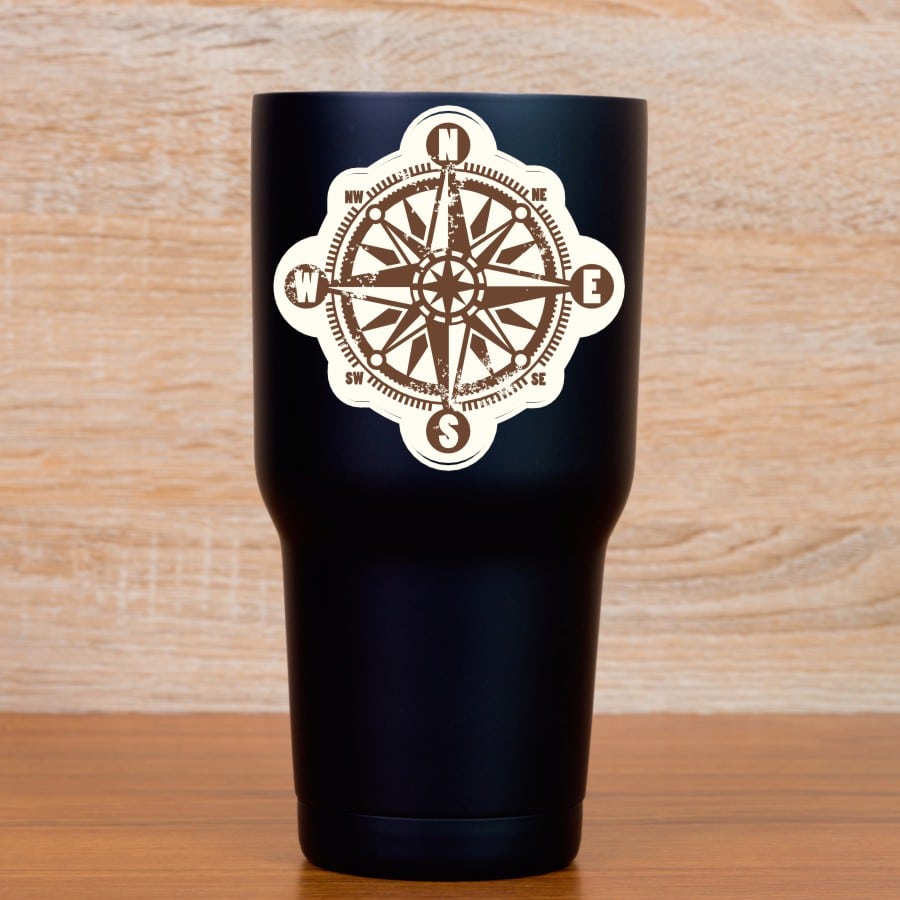 StickerTalk Rustic Compass Rose Vinyl Stickers, 3.5 inches x 3.5 inches - Image 5