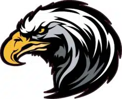 Eagle Head Mascot Sticker