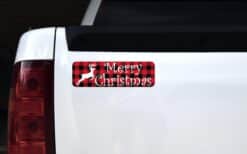 StickerTalk Merry Christmas Flannel Magnet, 10 inches x 3 inches