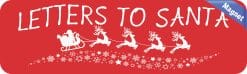 Alternative view of StickerTalk Letters to Santa Christmas Magnet, 10 inches x 3 inches