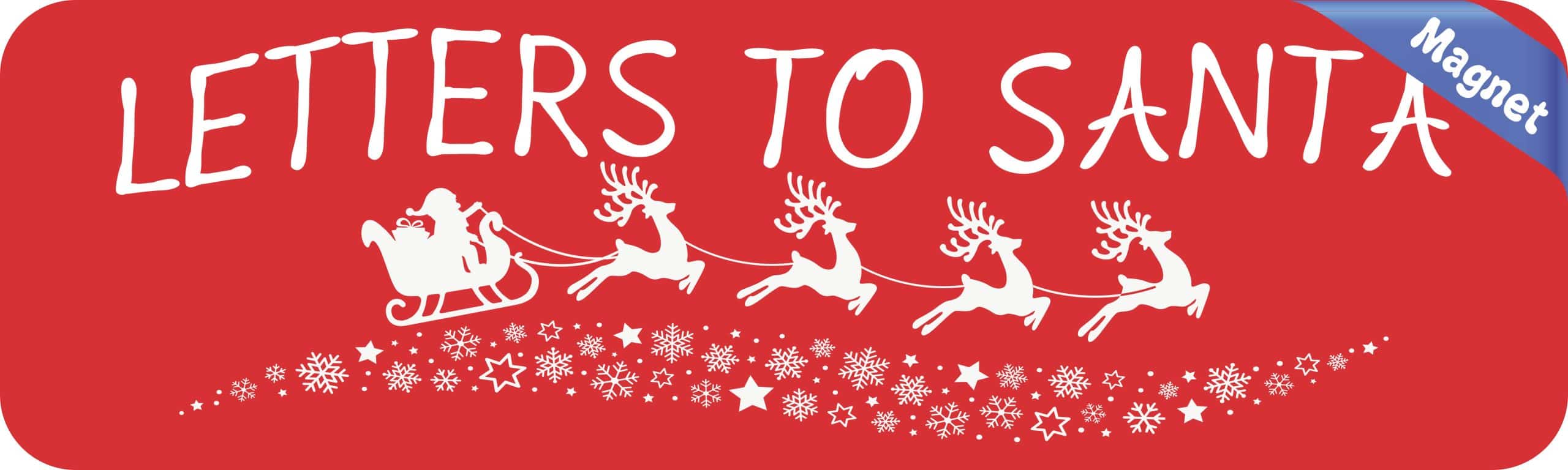 StickerTalk Letters to Santa Christmas Magnet, 10 inches x 3 inches - Image 2