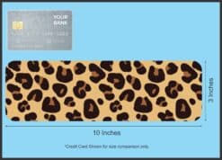 StickerTalk Cheetah Print Sticker, 10 inches x 3 inches
