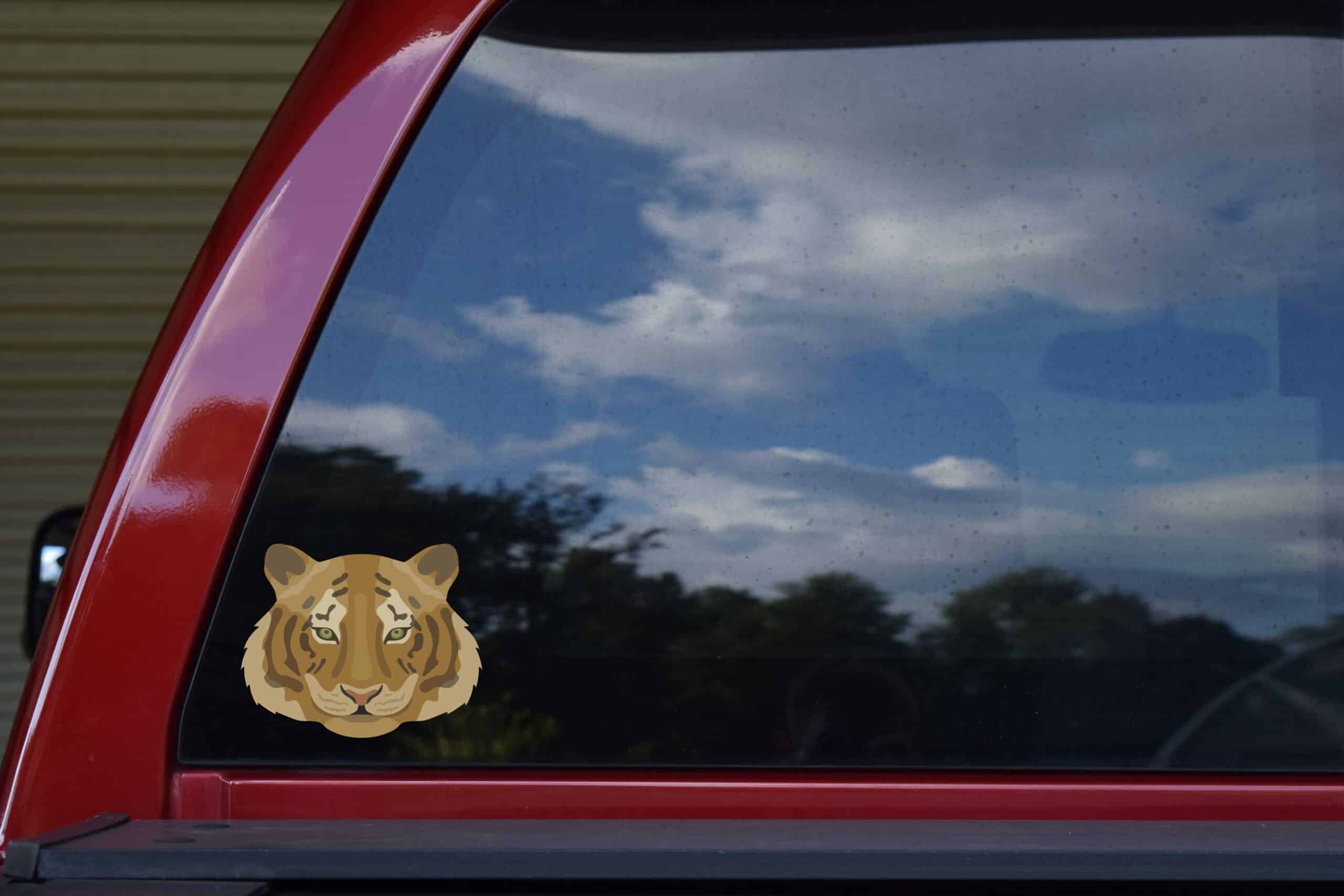 Tiger Head Sticker