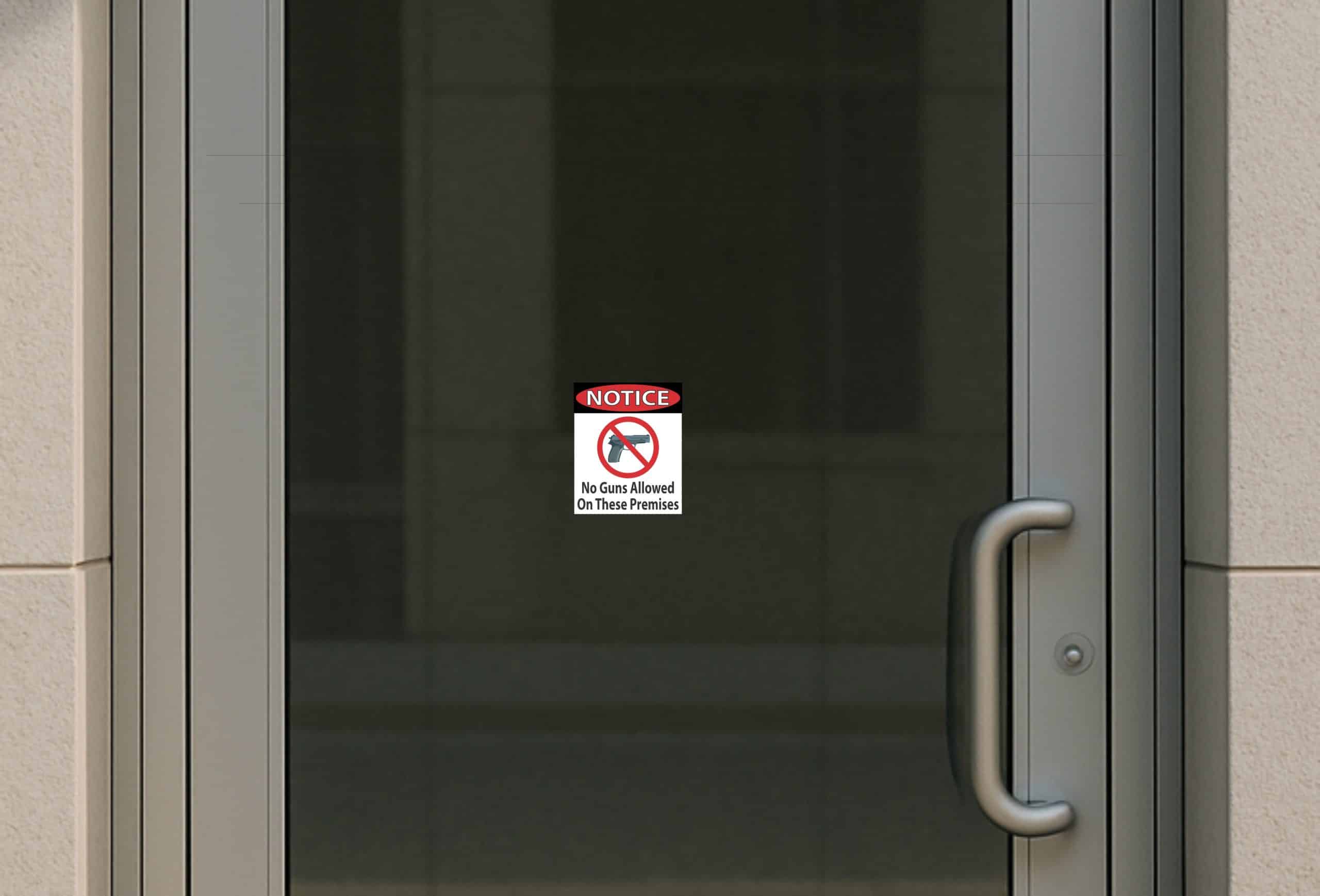 StickerTalk No Guns Allowed Sticker, 4 inches x 5 inches - Image 3