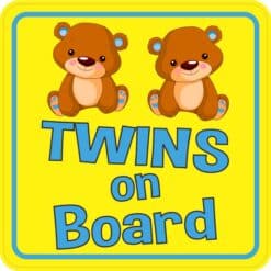 Twin Boys on Board Magnet