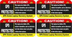 GPS Protected Laptop Stickers