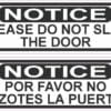 Do Not Slam Door Sticker
