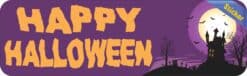StickerTalk Happy Halloween Sticker, 10 inches x 3 inches