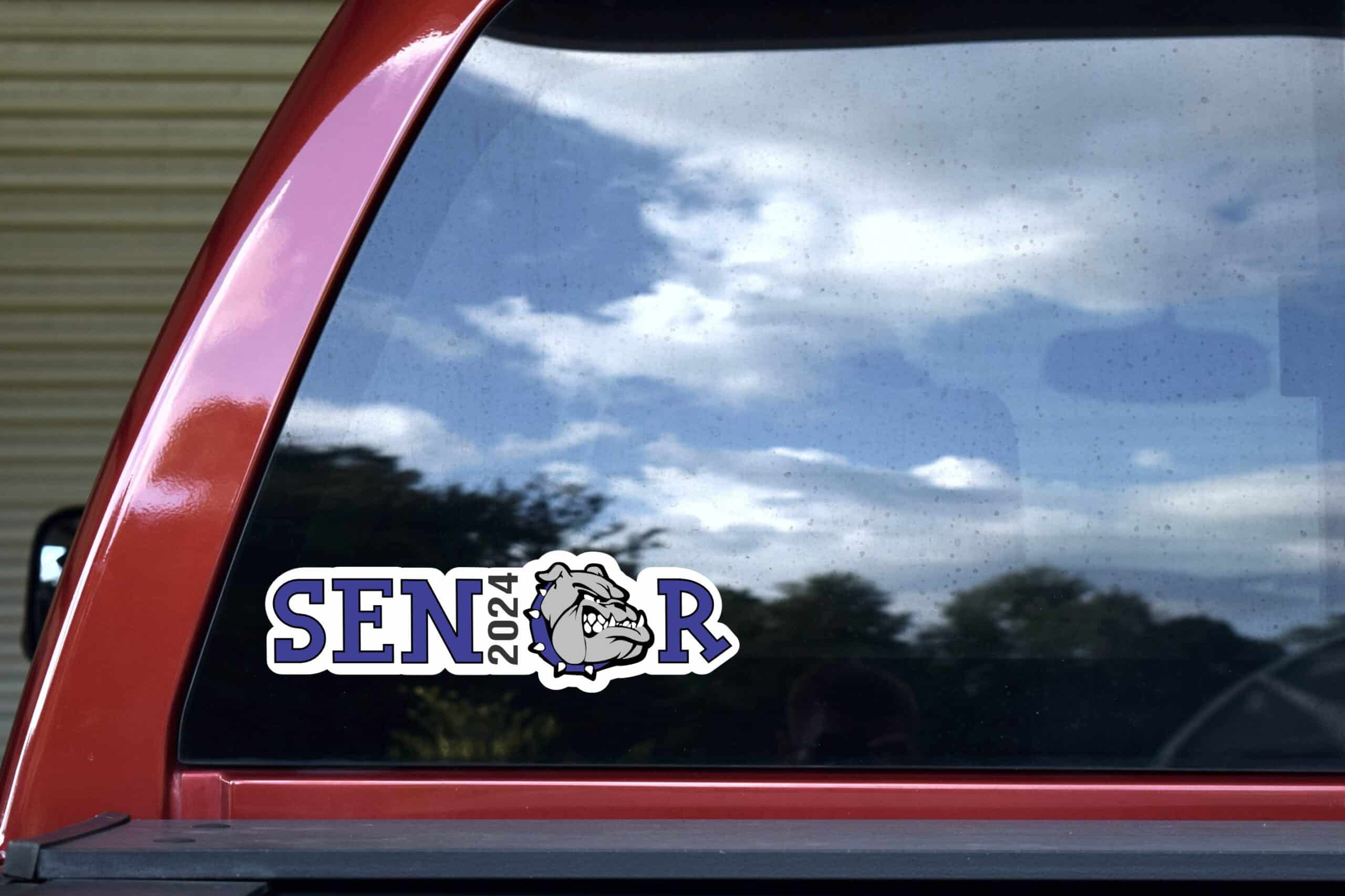 StickerTalk Senior 2024 Sticker, 10 inches x 3 inches
