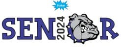 StickerTalk Senior 2024 Sticker, 10 inches x 3 inches