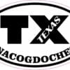Oval Nacogdoches Texas Sticker