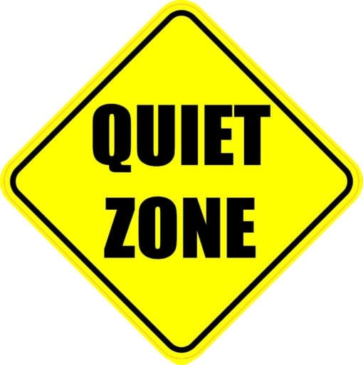 Quiet Zone Sticker