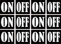 On Off Stickers