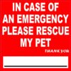 rescue my pet sticker